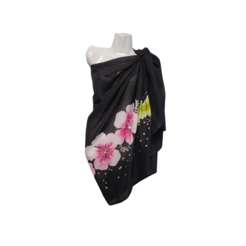 Cover Up Long Wrap, Halter or Strapless Wrap Dress Cotton Coverups
